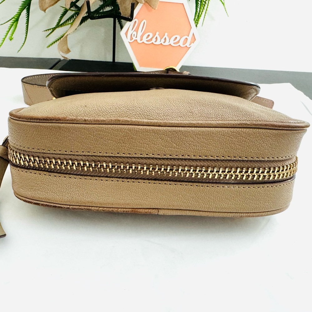 DKNY Beige Crossbody Bag with Gold Accents - Picture 2 of 16